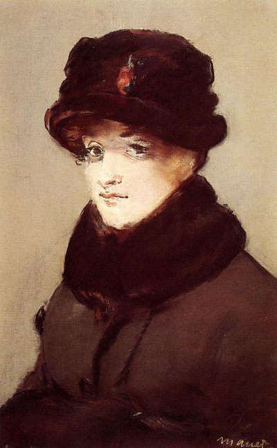 Méry Laurent with Otter Hat by Édouard Manet